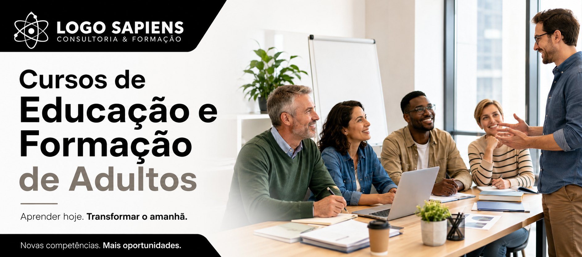 Cursos de Educação e Formação de Adultos — Logo Sapiens